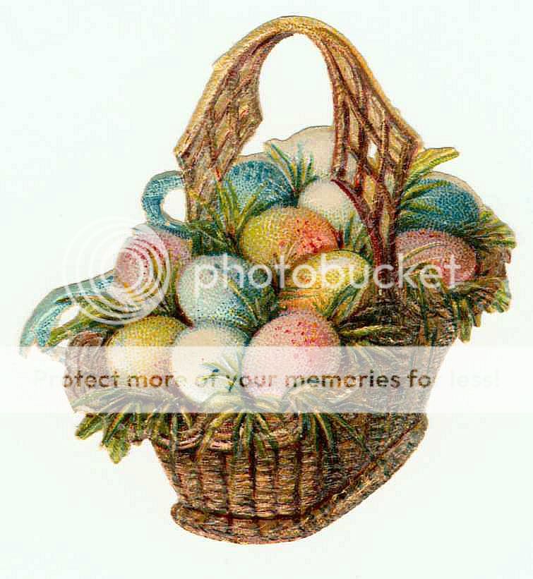 Vintage Easter Fabric Block Coloful Easter Basket Eggs eBay